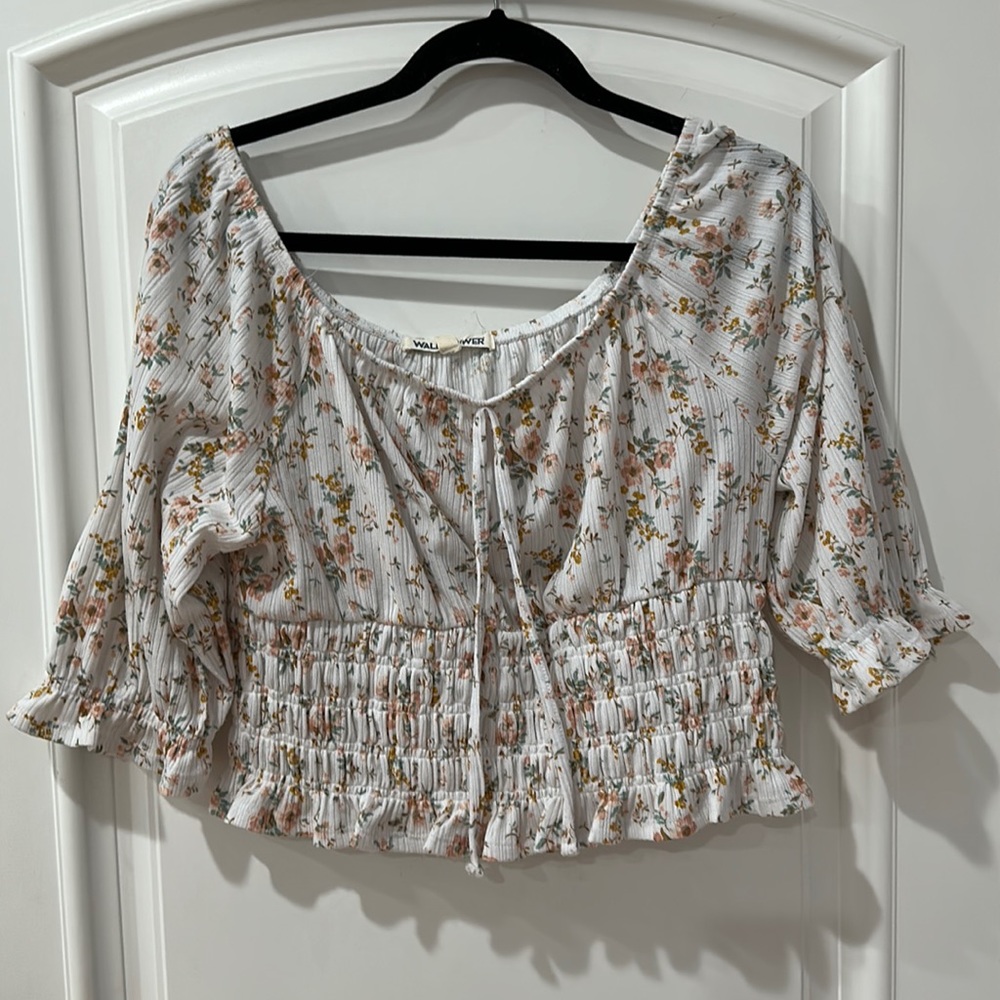 WALLFLOWER OFF SHOULDER crop top size XL